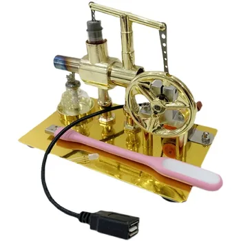Fizikos mokymo Stirlingo variklio generatorius garo variklių fizikos eksperimento mokslas gamybos išradimas žaislo modelis mažas