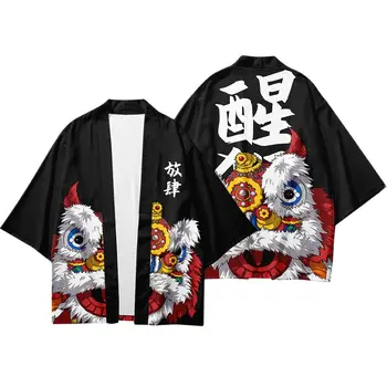 Tradicinis Yukata Paplūdimio Plonas Azijos Drabužių Japonija Kimonos Vyriška Striukė Atsitiktinis Marškinėliai Kimono Megztinis Vyrams Japonų Kimono
