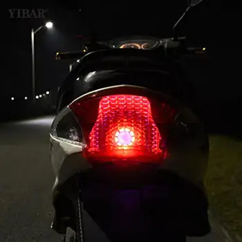 Motociklų Aksesuarų Stabdžių Lempos Angel Eye Mirksi Motociklo priekinis žibintas LED Kietas Užpakaliniai Stabdžiai Galiniai Žibintai Modifikuotas