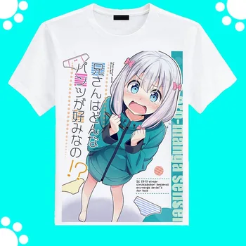 Naujas Anime Eromanga Sensei Sagiri Izumi Cosplay t-shirt vasaros vyrų t-shirt vasaros viršūnes