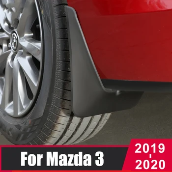 4Pcs/set Automobilių Mudflaps Splash Apsaugai Automobilių Purvo Atvartais Skirta Mazda 3 Axela 2019 2020 Priekyje & Galiniai Raštas Priedai