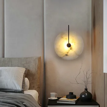 nordice pramonės dekoro penteadeira stiklo kamuolys eilėje valgomasis miegamojo sienos žiburiai, namų miegamojo lempa