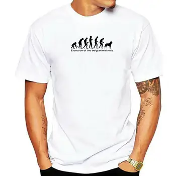 Juokinga Malinua Belgijos Aviganis Evoliucija T Shirts Grafinis Medvilnės Streetwear Trumpas Rankovės O-Kaklo marškinėliai Vyrams