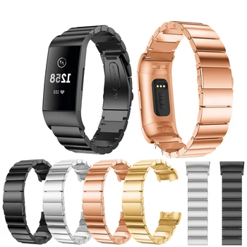 naujas Pakaitinis Nerūdijančio Plieno Apyrankė Smart WatchBand Diržu, Fitbit Mokestis 3 Greito atjungimo Smart Watch Paramos Priedai