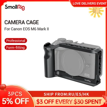 SmallRig Vlog Kamera Narve Canon EOS M6 Mark II W/2 Šalčio Batų Kalno Mikrofono 