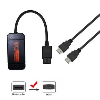 720P HDMI suderinamus Jungiklis Keitiklis, Vaizdo Kabelį, Patogus Splitter Už NGC N64 SNES SFC Žaidimų Konsolės Konversijos Priedai
