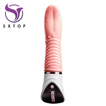 G-spot Šildymo Liežuvio Vibratorius Klitorio Stimuliatorius Įkrovimo Moterų Masturbator Silikono Spenelių Massager Sekso Žaislai Moteris