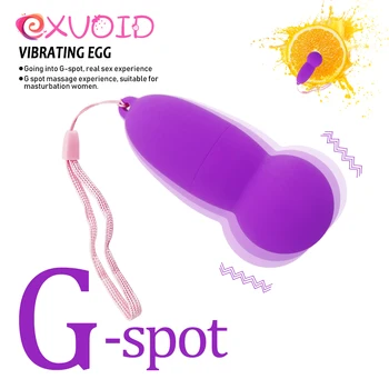 EXVOID Dildo G-taško Masažą Klitorio Stimuliatorius Sekso Žaislai Moterims, Vibracija, Kulka Kiaušinių Vibratorius Stipri Vibracija