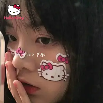 Hello Kitty Lipdukų Animacinių filmų Kačiukas Naminis Leidinys Saldus Kawaii Mielas Girlcute Spalvingas Lipdukas Bagažo Sąsiuvinis Apdaila