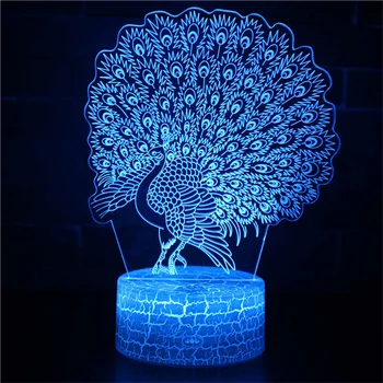 Nighdn Povas 3D LED Lempos Naktį Šviesos Miegamojo Puošmena USB naktinė lempa Vaiko Gimtadienio, Kalėdų Kūrybos Dovanos Vaikams