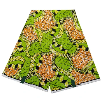 Afrikos Vaškas Audinio Batikos Medžiaga 100% Medvilnės grafika 6 Metrų Grand Ankara Vaškas Nigerijos Pagne Suknelė Siuvimo Apsējs TN1128