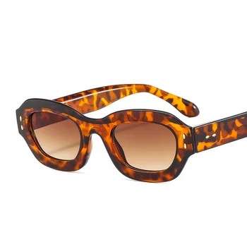 ZLY 2022 Naujas Mados Cat Eye Akiniai nuo saulės Moterims, Vyrams, leopardo Spalvos Objektyvas PC Rėmo Derliaus Ovalo Laisvalaikio Stiliaus Prekės ženklo Dizaineris UV400