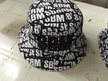 Custom Grįžtamasis Skrybėlę Visi Per Atspausdintas Kibiro Kepurę Su 3D Siuvinėjimas Logotipas Visai Logotipu Žvejo Kepurė