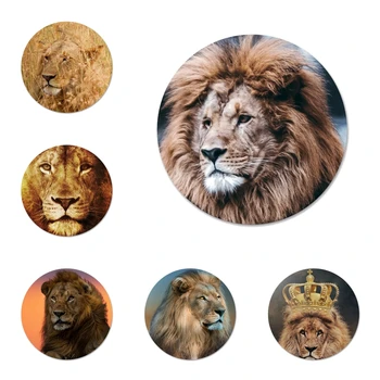 Liūtas Afrikos stepių Ženklelis Sagė Pin Reikmenys, Drabužiai, Kuprinės, Apdailos dovana
