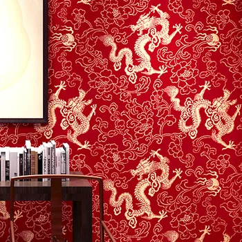 Kinijos tapetai, TV foną, sienos dragon modelis kaligrafija tapetai veranda studijų hotel restaurant klasikinės ekrano užsklanda