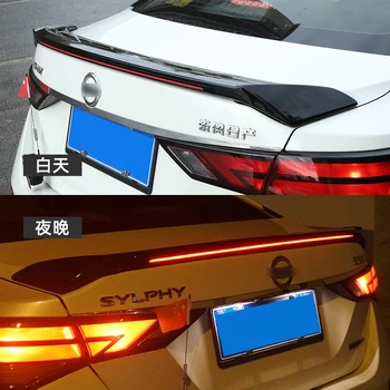 Automobilio bagažo skyriaus Spoileris Sparnas Naujas Nissan Sentra Sylphy Ilgai LED Žibintai, Galiniai Lūpų Uodega ABS Materia Pertvarkyti Priedai 2019 20
