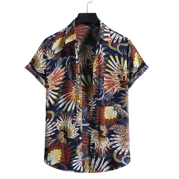 Marškinėliai Topai Vyras Šalis Havajų Prarasti Trumpas Viršūnes Kalėdų Romper Vyrai