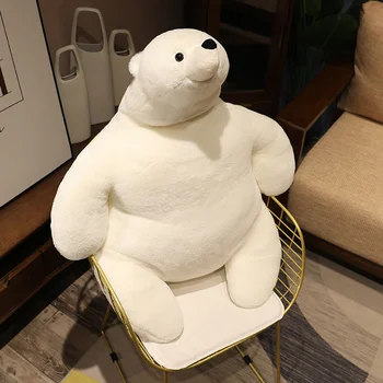 110cm Polar Bear Pliušinis Žaislas Animacinių filmų iškamša Lėlės Kawaii Pagalvių Kūdikio Miego Pagalvės Pliušinis Meškinas Žaislai Vaikams Komfortą Lėlės Dovana