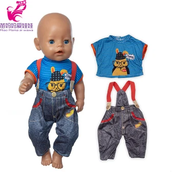 Reborn Baby Lėlės Drabužiai, Džinsai, Kelnės, Marškinėliai, 17 Colių DollClothes Žaislai, Lėlės Komplektai