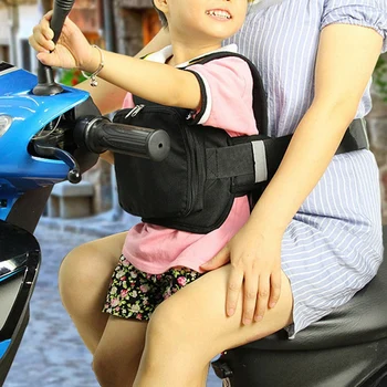 Motociklo Vaikų Saugos Reguliuojamas Saugos Diržų Elektrinių Transporto Priemonių Saugos Dirželis Vaikams Fiksuotojo Saugos Diržų Krepšys