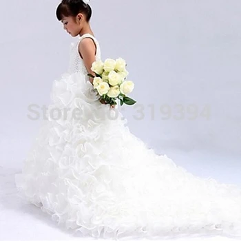 Mielas Romantiškas Reljefiniai Didelis Mažas Gėlių Mergaitės Suknelė 2020 metų Vestuvėms Naujoji Karšto Pardavimo Kamuolys Suknelė Mergina Šalies Komunijos Suknelė Inscenizacija Suknelė
