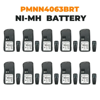 10x PMNN4063BRT Ni-Mh Pakaitinis Akumuliatorius Motorola AXU4100 CP125 GM338 GM398 GP2000 Du Būdu Radijo Baterija su Diržo
