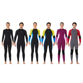Wetsuits Ilgos Rankovės, Ilgos Kelnės vientisas Sporto Prekės, Sporto Veiklos Plaukimo Snorkeling, Banglenčių Žmogus, juoda XL