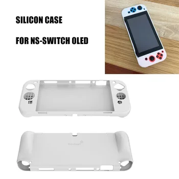 1PCS Siamo Silikono Atveju Nintendo Jungiklis OLED Padengti Odos Apvalkalas Su Anti-Slydimo NS-Switch OLED Ekranas Ir Džiaugsmas-con