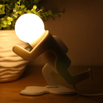 ABS Veikia LED Berniukas piktadarys lempos naktį šviesos kūrybos vaikas lenktynių mažų energiją taupanti lemputė, jungiklis laido šviesos žaislas kūdikiui 1pcs