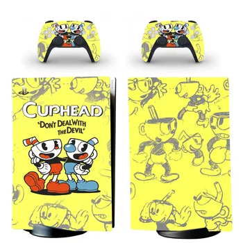Cuphead PS5 Digital Edition Odos Lipdukas, Decal Padengti 5 PlayStation Konsolės & Valdytojai PS5 Odos, Vinilo Įklijos