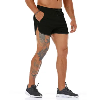 2022 m. Vasarą Nauja Fitneso Šortai Vyras Salės Treniruotės Vyrų Kvėpuojantis Quick Dry Sporto Šortai Zip kišenėje jogger Šortai vyrams sport kelnės