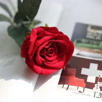 1PC Rose Dirbtinio Šilko Gėlės, Vestuvių/Namų Puošybai Didelis 51cm Netikrą Gėlių Puokštė/DIY/Kabo Dėmių Gėlių Amatai
