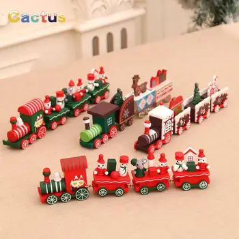 1PC Lėlės namas Kalėdiniai papuošalai Mažosioms traukinio lango dekoracijos Kalėdų dovanos