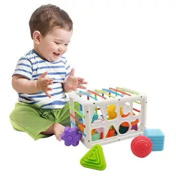 Kūdikių Formos Rūšiavimo Žaislai - Kūdikio Jutimo Bin Spalvinga Bin Ir Jutimo Blokai Jutimo Formos, Mokymosi Žaislai, 1 Metų Amžiaus Berniukai Mergaitės