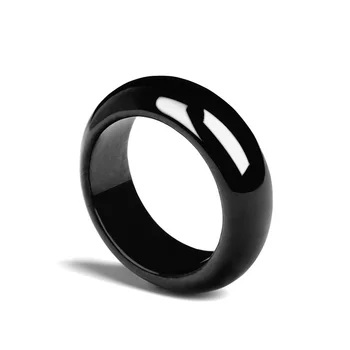 Karšto pardavimo gamtos rankomis išdrožti Black jade žiedas 16-21mmfashion Priedai Vyrų, Moterų Laimę Dovanos Amuletas