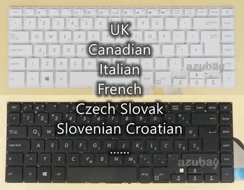 JK, Kanados, italijos, prancūzų ir čekų, slovakų, Slovėnų, kroatų WB HR Klaviatūros ASUS VivoBook 15 X505 X505BA X505BP X505ZA F505ZA