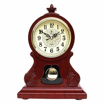 Europos Retro Stalo Laikrodis Namų Dekoro Kambarį Švytuoklės Stalo Laikrodis Derliaus Miegamasis Silent Didelis Stalinis Laikrodis Lentelė Žiūrėti