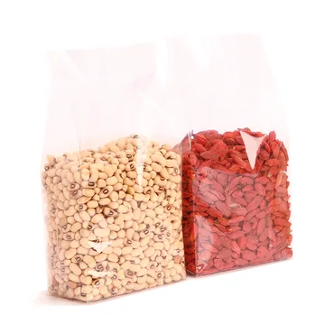 100vnt Dulkių skaidri maisto pakavimo maišeliai grūdai arbatos, džiovintų vaisių suspaudimo krepšys uždaromos didelis plastikinis maišelis