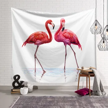 Zeegle Flamingo Atspausdintas Sienos Kabo Gobelenas Namų Dekoro Miegamojo Sienos Meno Antklodė Durų Užuolaidos Staltiesė Jogos Kilimėlis