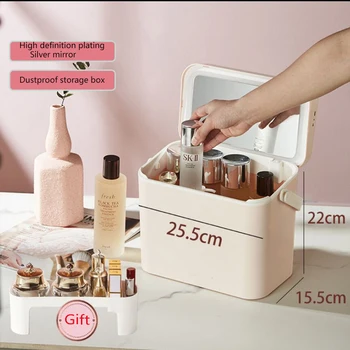 Moterų Kosmetikos Maišą Plastiko talpinimo Kosmetika Turėtojas Organizatorius Tualeto Dėžės, tualetinių reikmenų Bagažo