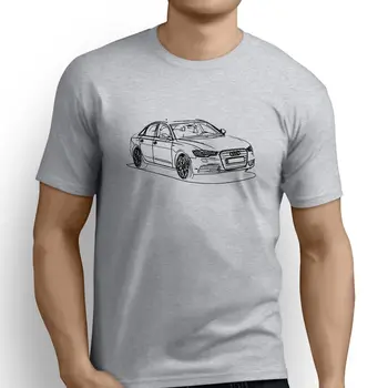 Vyrai 2019 Prekės Ženklo Drabužių Tees Atsitiktinis Vyras Projektavimas Marškinėliai Vokietijos Klasikinių Automobilių Gerbėjai, A6 2010 Įkvėpė Automobilių Meno Šeimos T Shirts