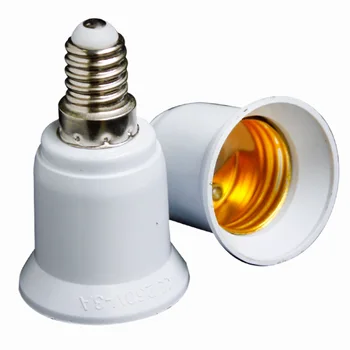 Keitikliai E14 Į E27 LED, Halogenų CFL Lemputės, Lempos Adapteris atsparumas Ugniai Lizdo Kištuką Extender Varžtas Bazė Lemputės, Lempos Laikiklis