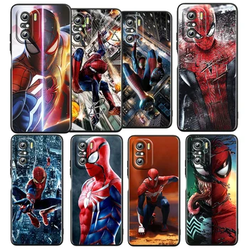 Marvel Spiderman Meno Atveju Xiaomi Redmi K50 K40 Žaidimų Pro K30 10X 10 9 9A 9T 8A 4G 5G Soft Black Telefono Dangtelį Core