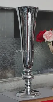 SPR 53cm didelis Naujas! sidabrinis vestuvių stalo gėlių stovai/gėlių vaza vestuvių stalo centerpieces