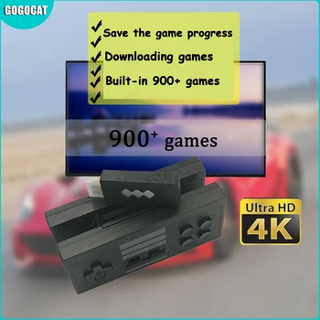 4K 900 HD USB Nuotolinis Kišeniniais Žaidimų Žaidėjas Mini Retro Vaizdo Žaidimų Konsolės Bevielio ryšio Valdiklis Gamepad Kreiptuką Dual Player dovana