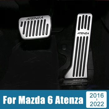 Aliuminio Automobilių Koja Akceleratoriaus, Stabdžių Pedalai Padengti Atveju Anti-Slydimo Pagalvėlės Mazda 6 Atenza GJ 2016 2017 2018 2019 2020 2021 2022