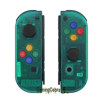 eXtremeRate Smaragdas Žalia Joycon Nešiojamą Valdytojas Būsto su Full Set Mygtukus NS Jungiklis & OLED JoyCon