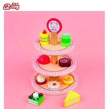 arbata žaislų rinkinys desertas bokštas Vaikai Popietę desertas pyragas žaislų rinkinys Miniatiūriniai Netikras Maistas Vaiko Žaislas Virtuvės, Žaisti Mini Pyragas sausainiai