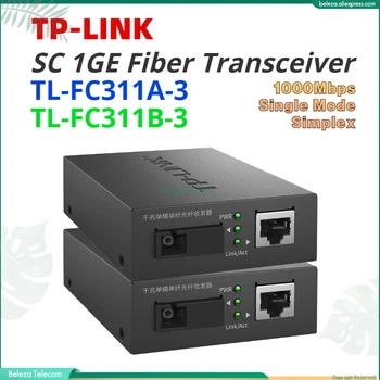 TPLINK SC Pluošto Transiveris 1000M TL - FC311A Ir TL-FC311B Single-mode Vieno pluošto SC Optinio Pluošto Sąsaja Media Converter