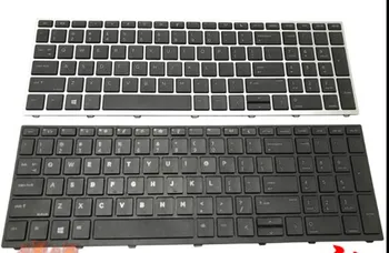 Naujo Nešiojamojo kompiuterio Klaviatūra HP Probook 450 G5 455 G5 470 G5 MUMS Apšvietimu juoda, sidabro